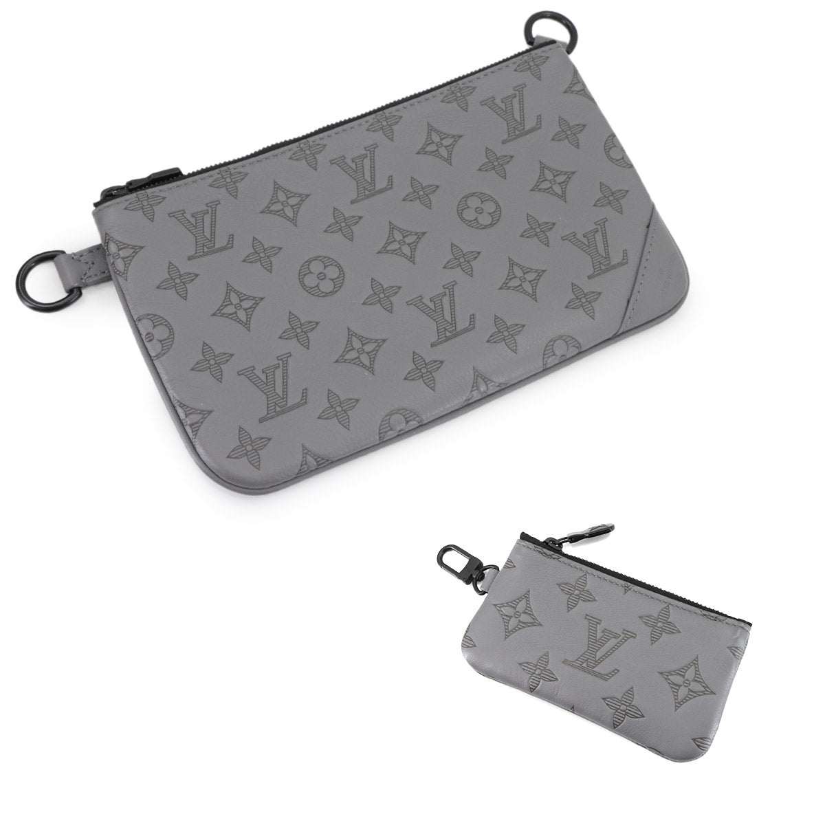 Monogram Shadow Trio Messenger Shoulder Bag Gray M46603