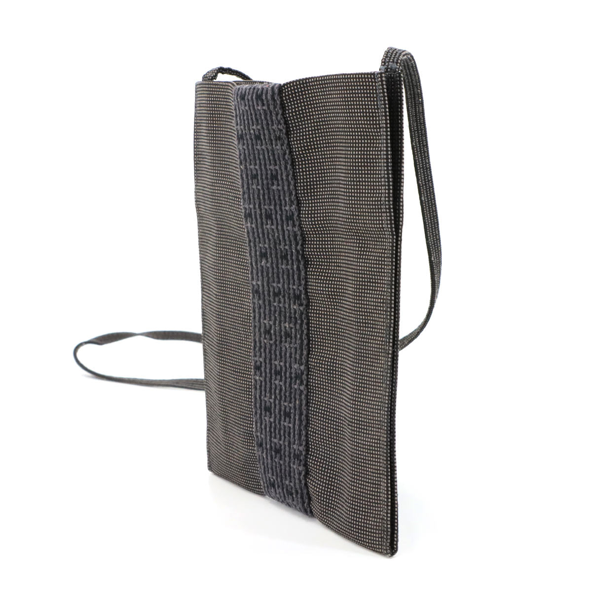 Herline Pochette Shoulder Bag Canvas Gray Purse