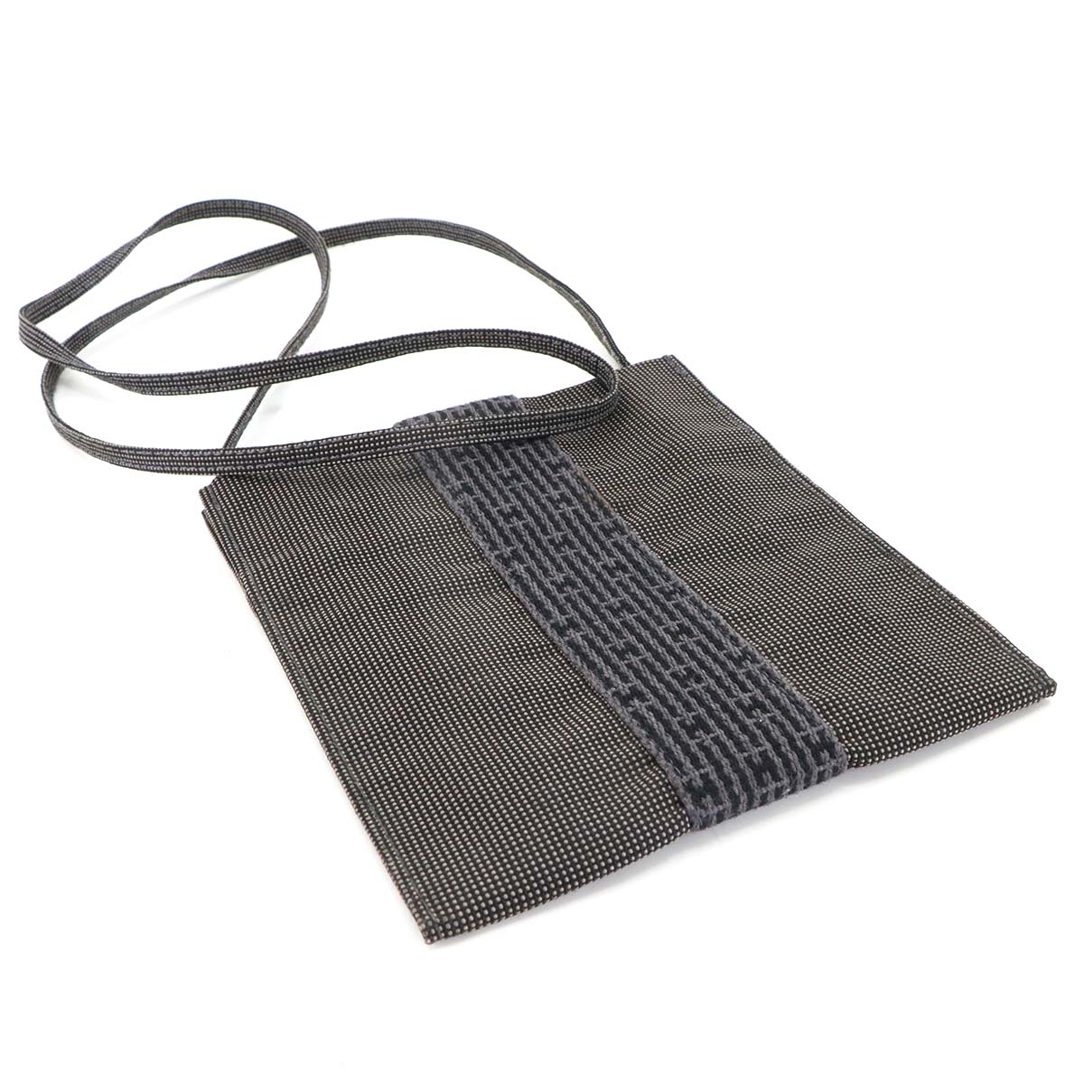 Herline Pochette Shoulder Bag Canvas Gray Purse