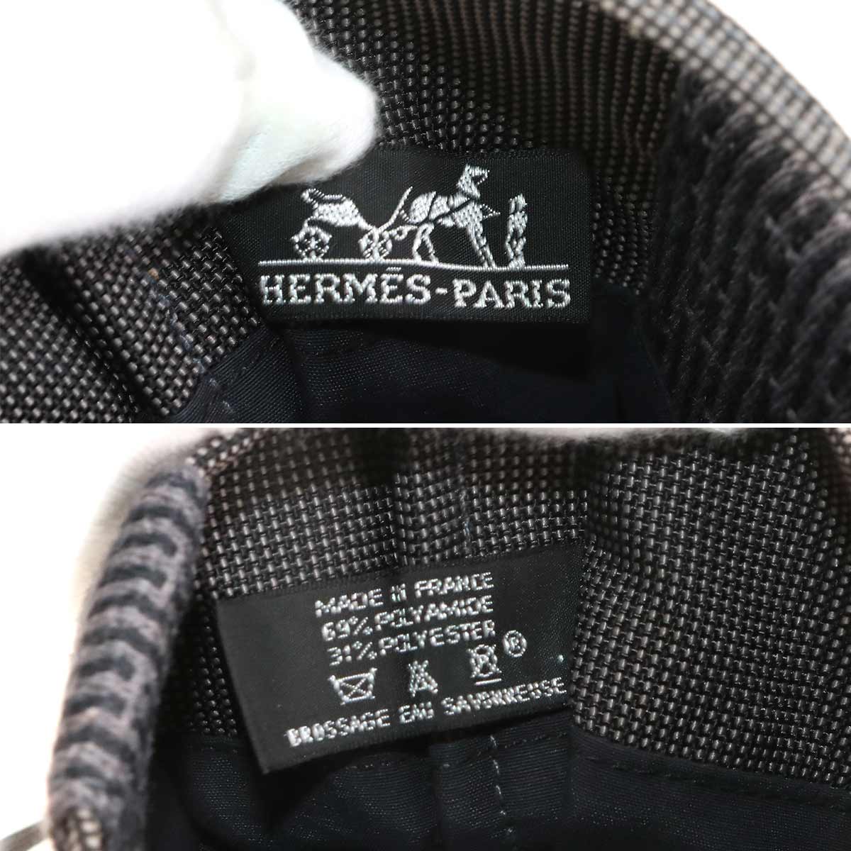 Herline Pochette Shoulder Bag Canvas Gray Purse