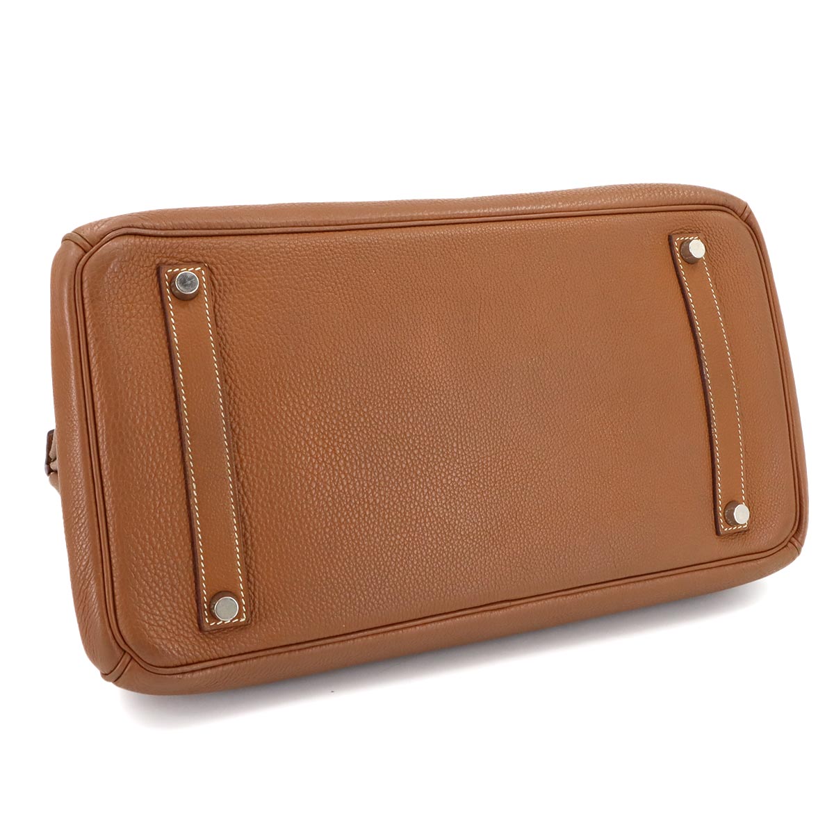 Birkin 35 Hand Bag Togo Gold Purse Brown Leather