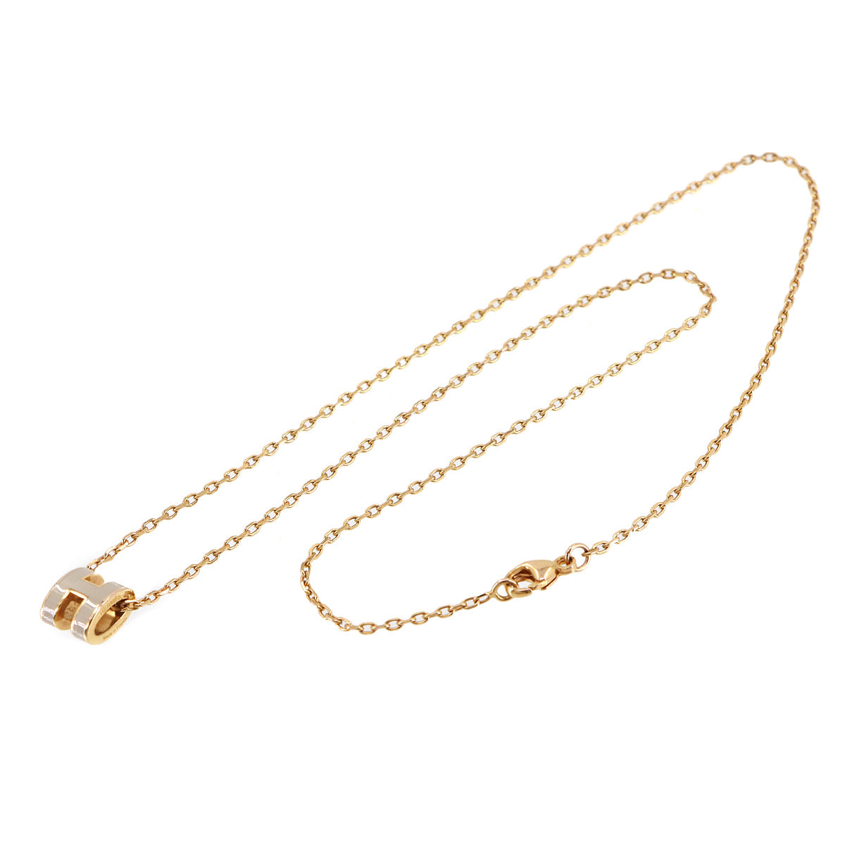 Mini Pop H Chain Necklace Marron grace Pink gold Accessory