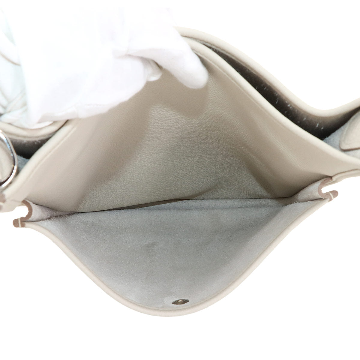 Everlyne 3 PM Shoulder Bag Taurillon Clemence Beton Purse