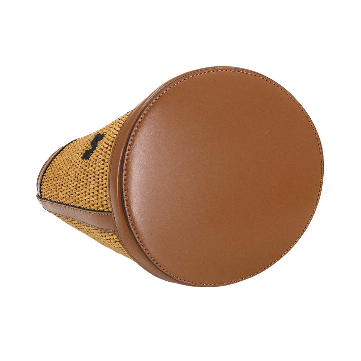 Tropicalia 2way Shoulder Hand Bag Raffia Leather Brown