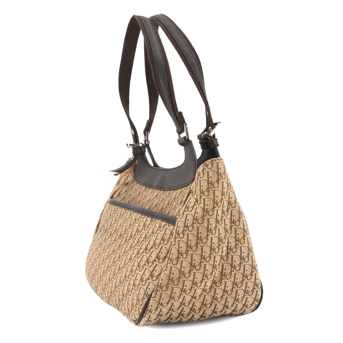 Trotter Street Chic Diorissimo Hand Bag Canvas Brown