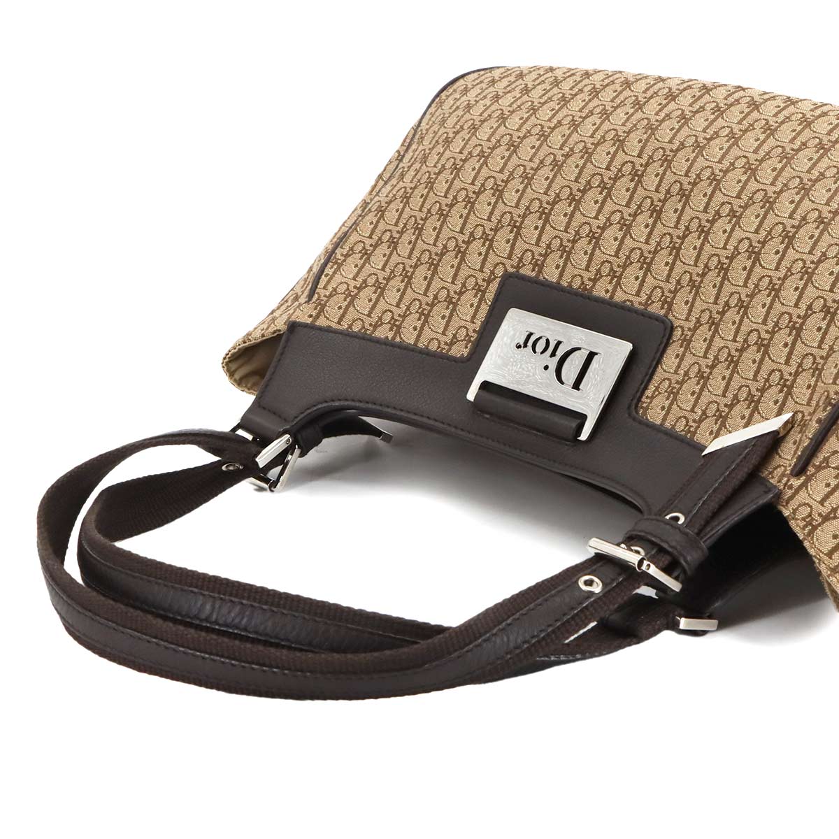 Trotter Street Chic Diorissimo Hand Bag Canvas Brown