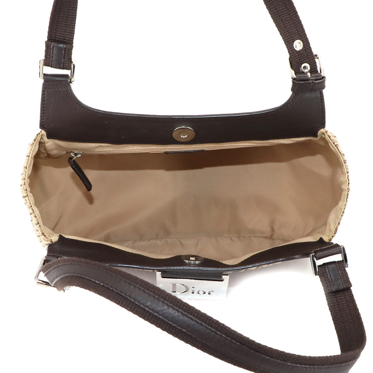 Trotter Street Chic Diorissimo Hand Bag Canvas Brown