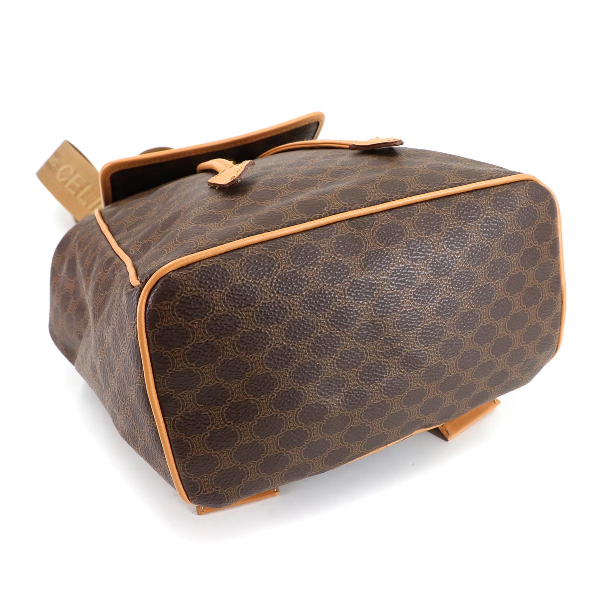 Macadam Backpack PVC Leather Brown Vintage Purse