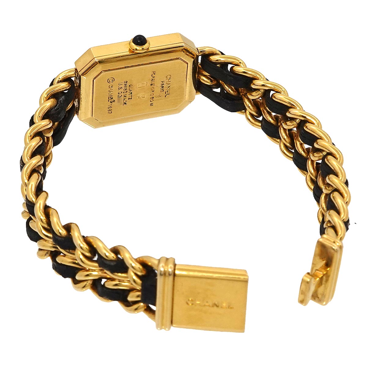 Premiere Size XL H0001 Vintage Quartz Black Dial Ladies Watch