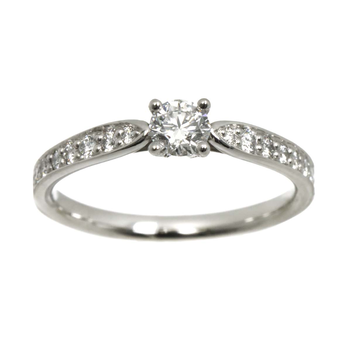 Harmony Diamond 0.26ct F/VS1/3EX Ring Pt Size5.75-6(US)