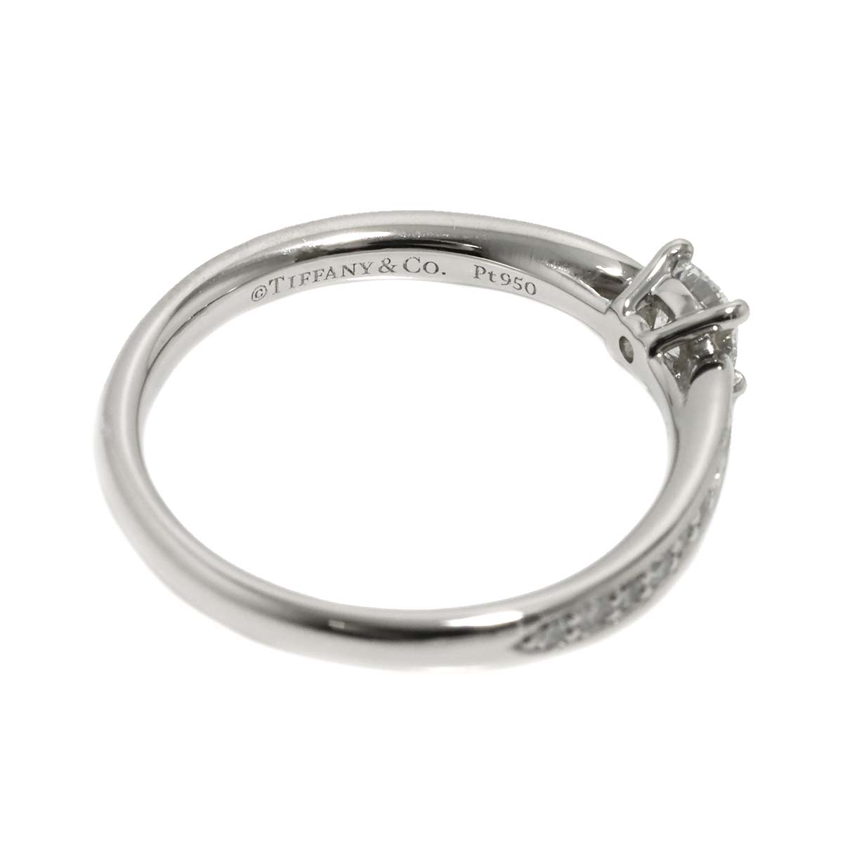 Harmony Diamond 0.26ct F/VS1/3EX Ring Pt Size5.75-6(US)