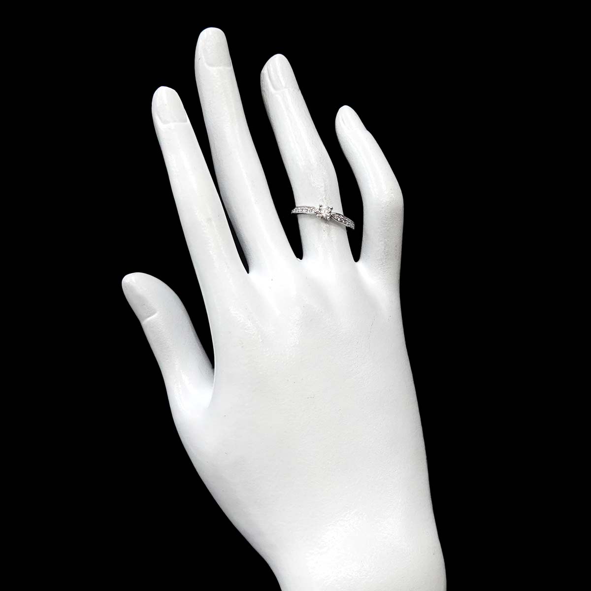 Harmony Diamond 0.26ct F/VS1/3EX Ring Pt Size5.75-6(US)