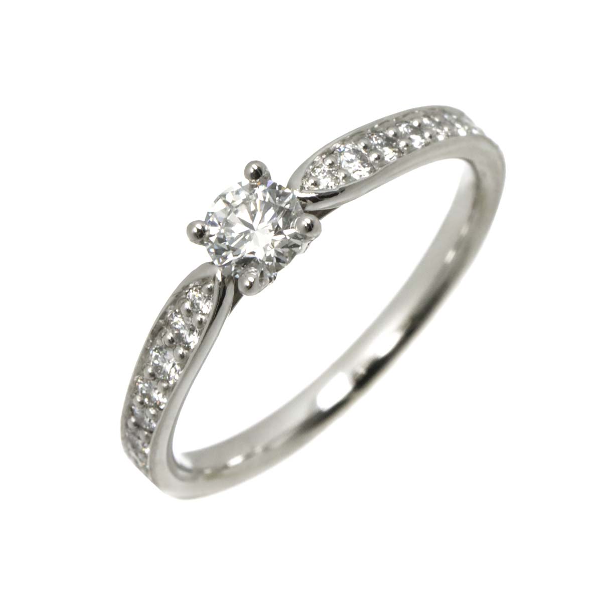 Harmony Diamond 0.26ct F/VS1/3EX Ring Pt Size5.75-6(US)