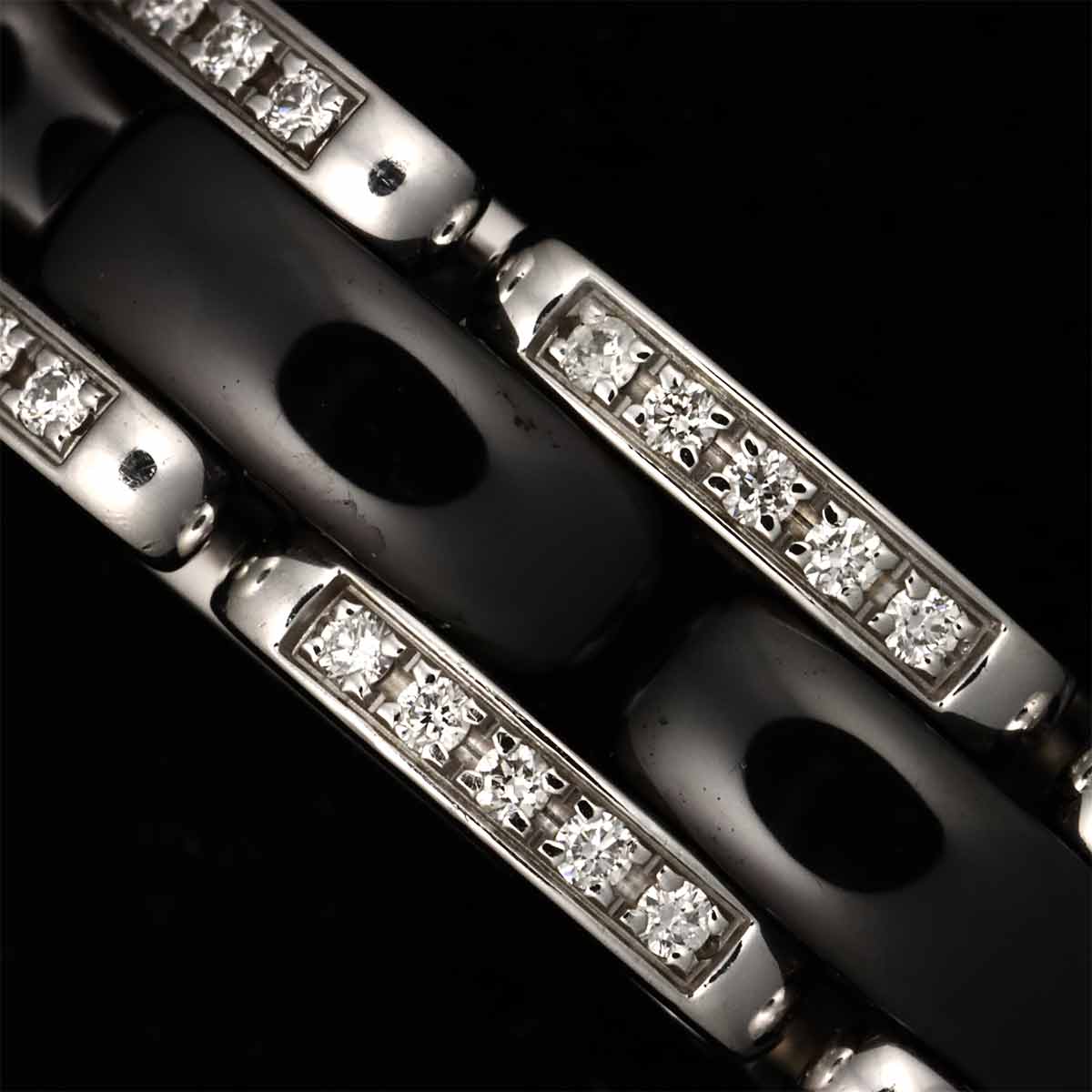 ULTRA MM Diamond Ring Ceramic 18K WG 750 Size50 5-5.25(US)