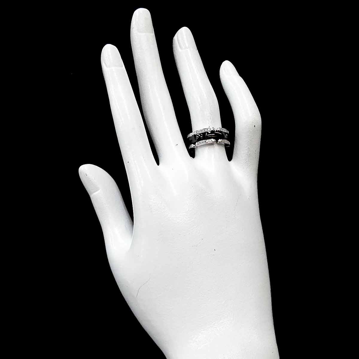 ULTRA MM Diamond Ring Ceramic 18K WG 750 Size50 5-5.25(US)