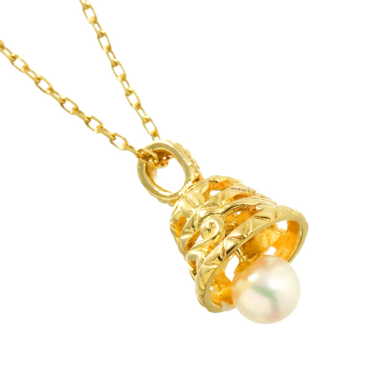 Akoya Pearl 5.4mm Necklace 18K YG 750