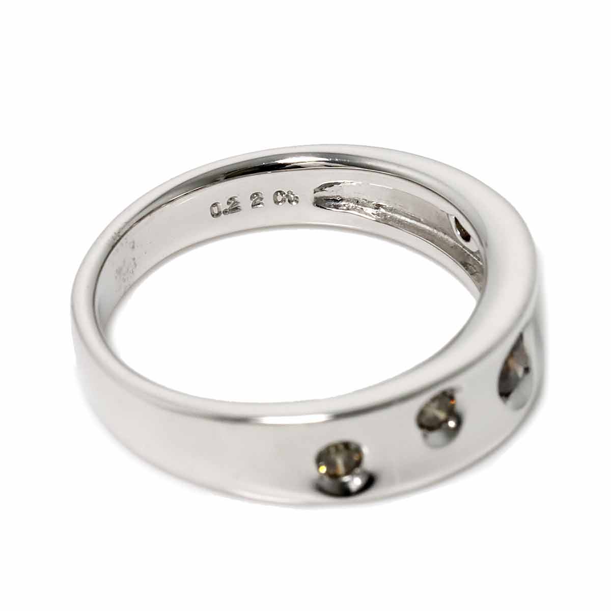 Diamond 0.22ct Ring 18K WG 750 size 7.25(US)