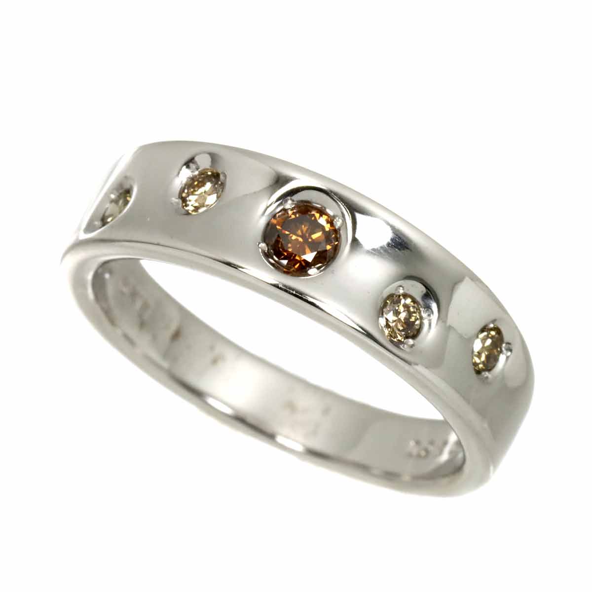 Diamond 0.22ct Ring 18K WG 750 size 7.25(US)