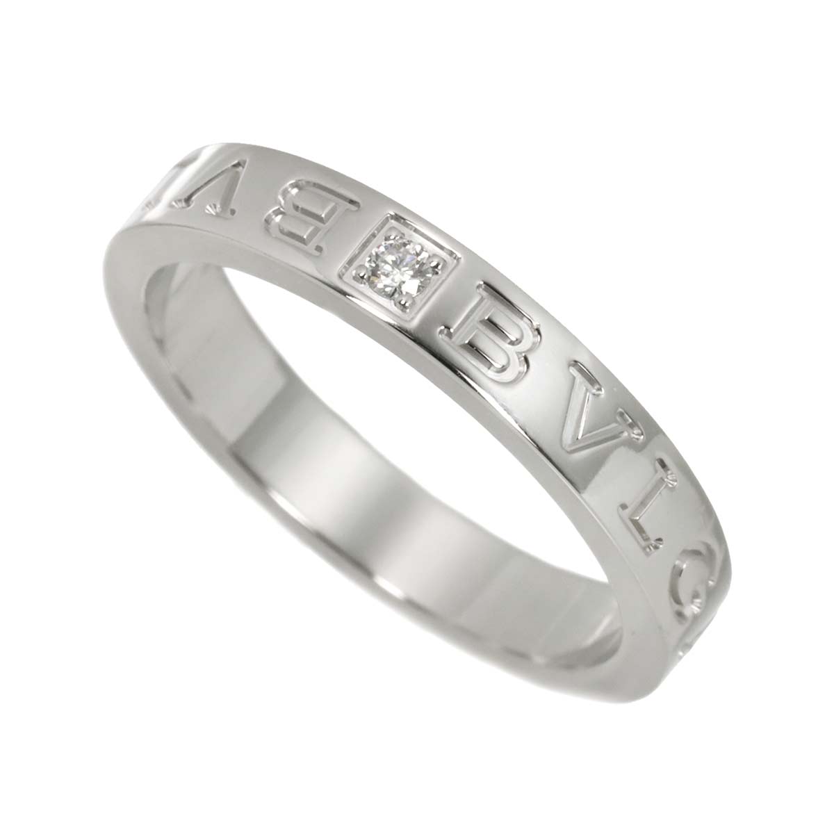B-ZERO1 Diamond 1P Ring 18K WG 750 size9.5-9.75(US)