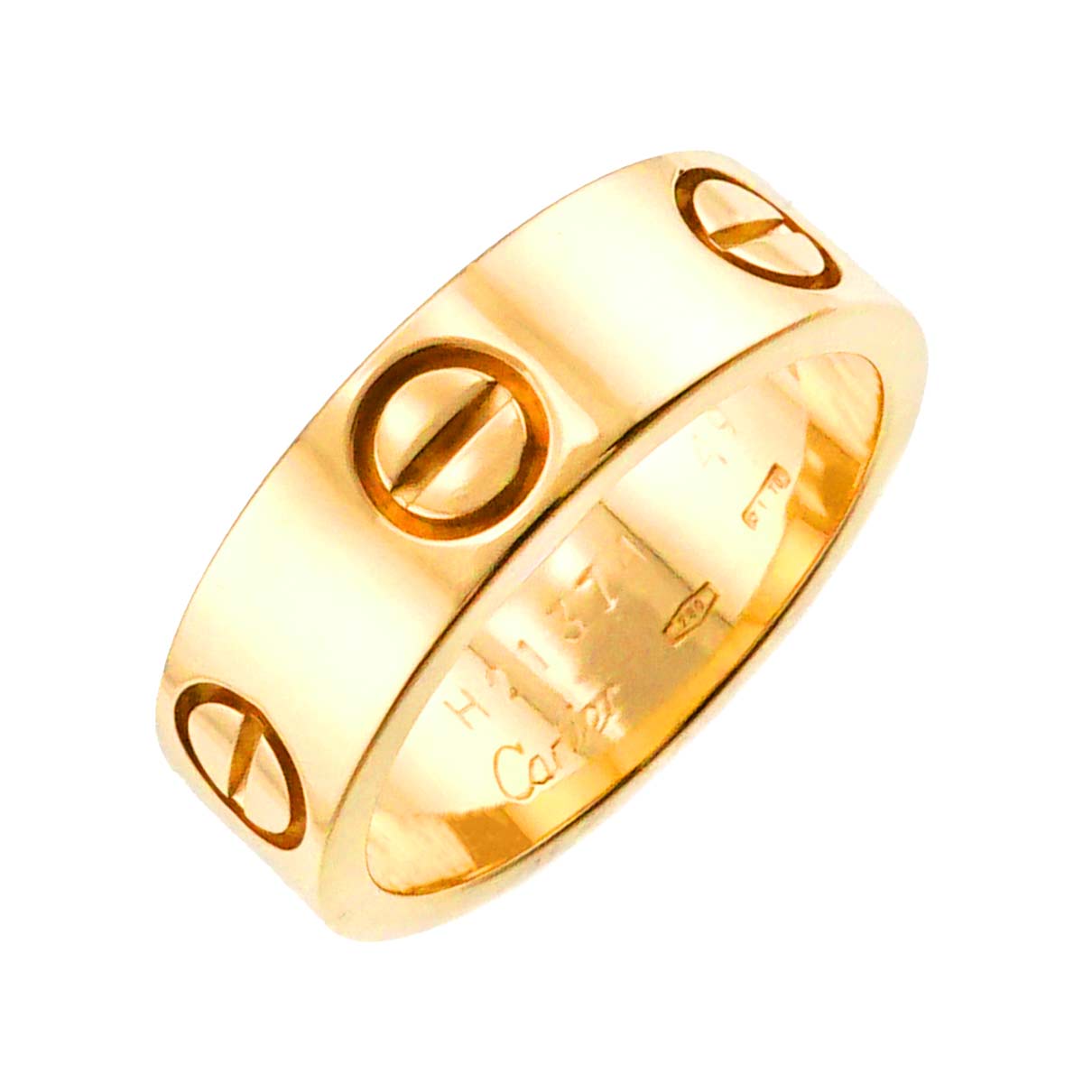 Love Ring 18K Yellow Gold 750 size49 4.5(US)
