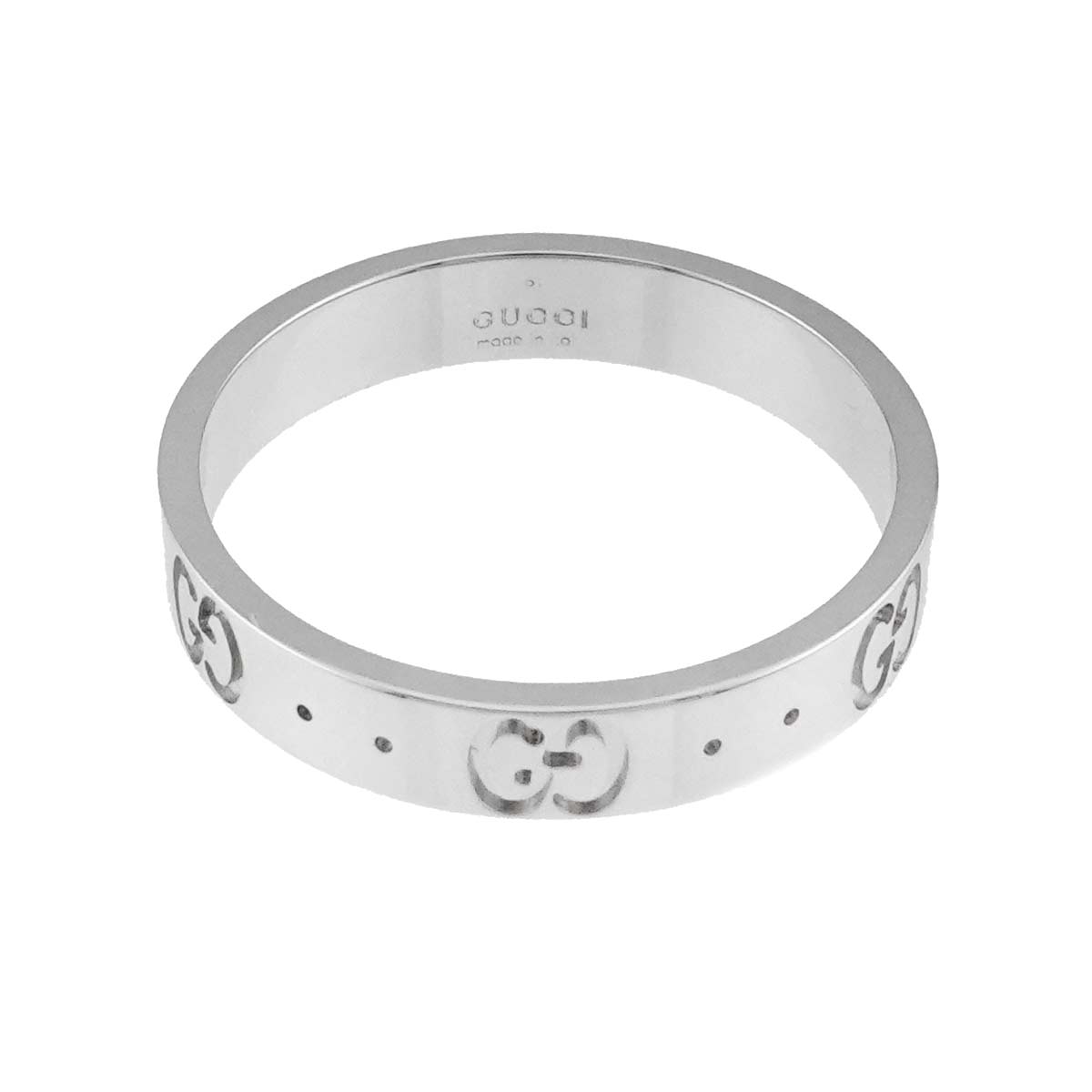 Icon Ring 18K White Gold 750 Size19 8.25-8.75(US)