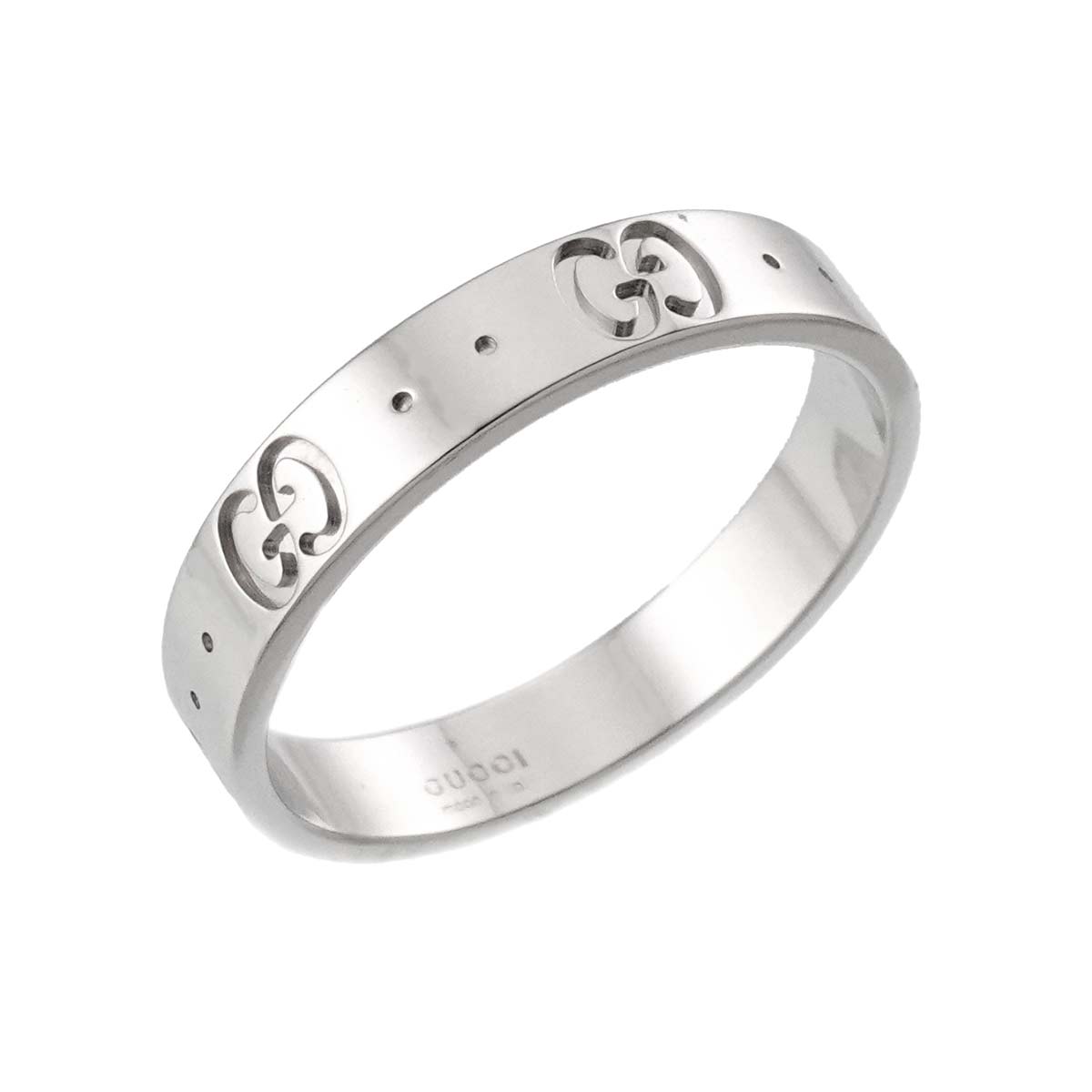 Icon Ring 18K White Gold 750 Size19 8.25-8.75(US)