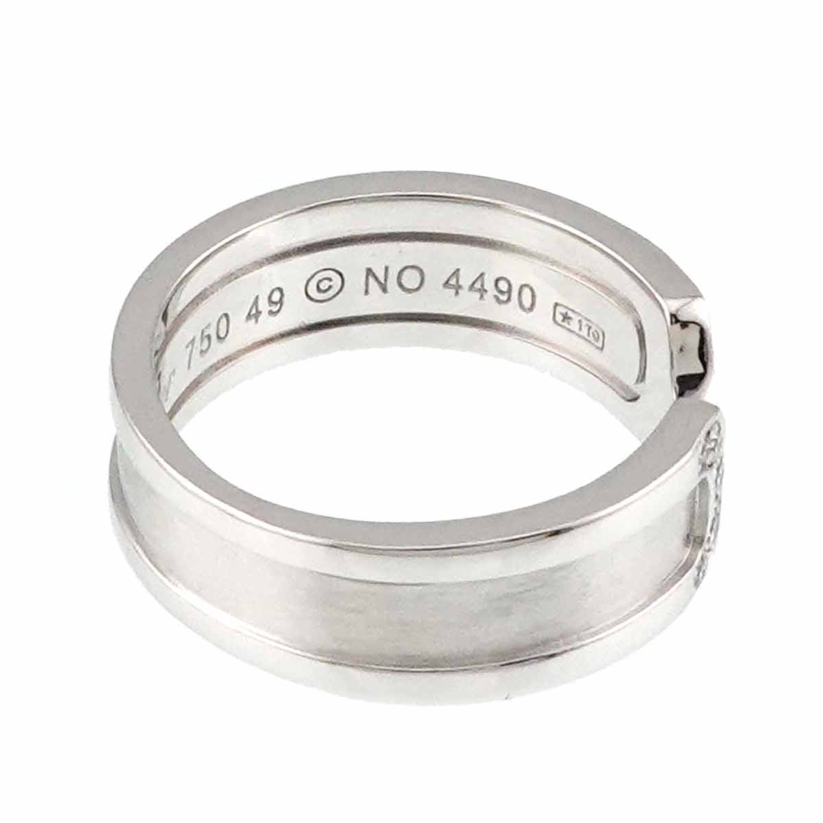 C2 Diamond SM Ring 18K WG 750 Size49 4.75-5(US)