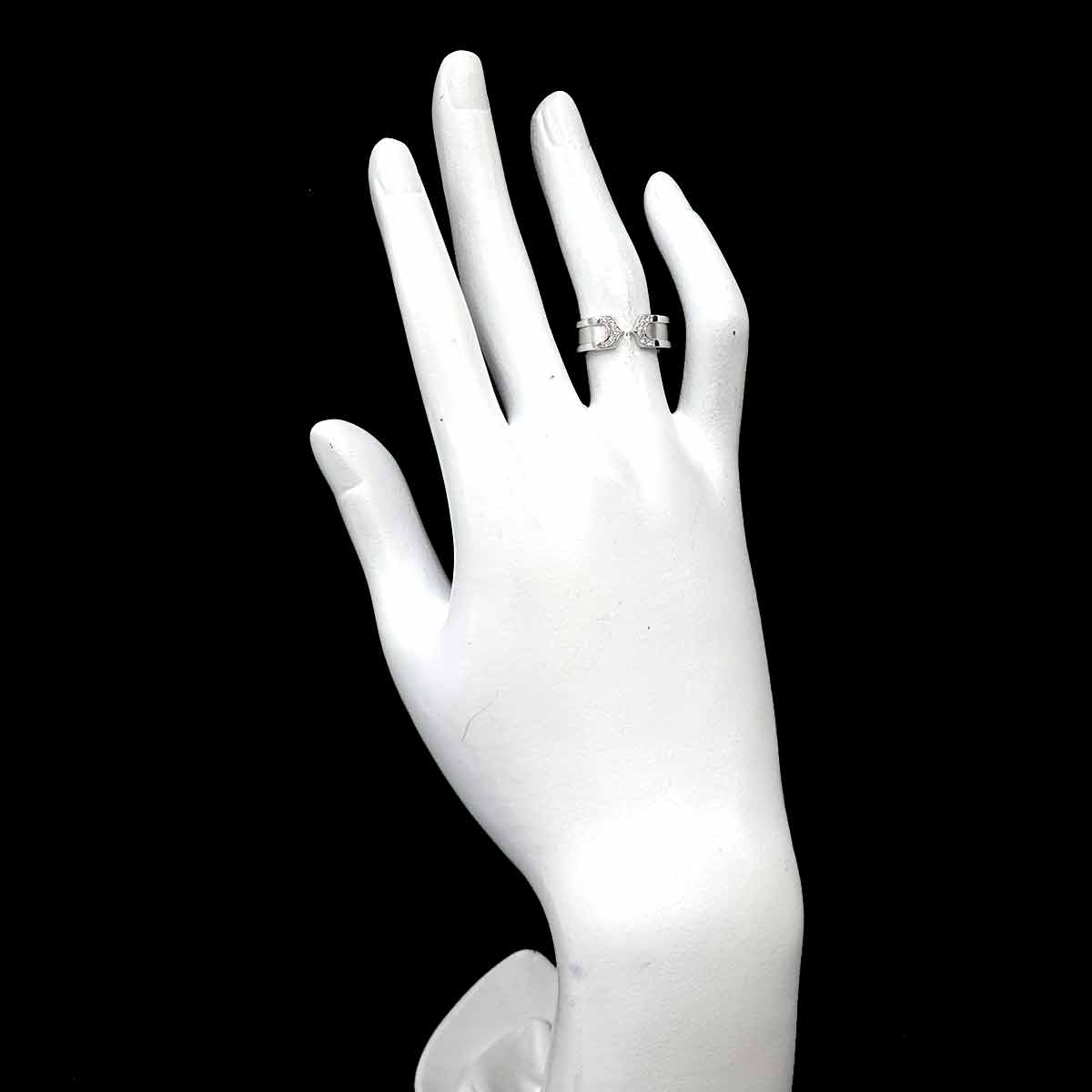 C2 Diamond SM Ring 18K WG 750 Size49 4.75-5(US)