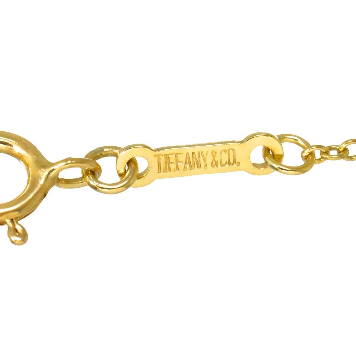 Open Heart Diamond Necklace 18K Yellow Gold 750