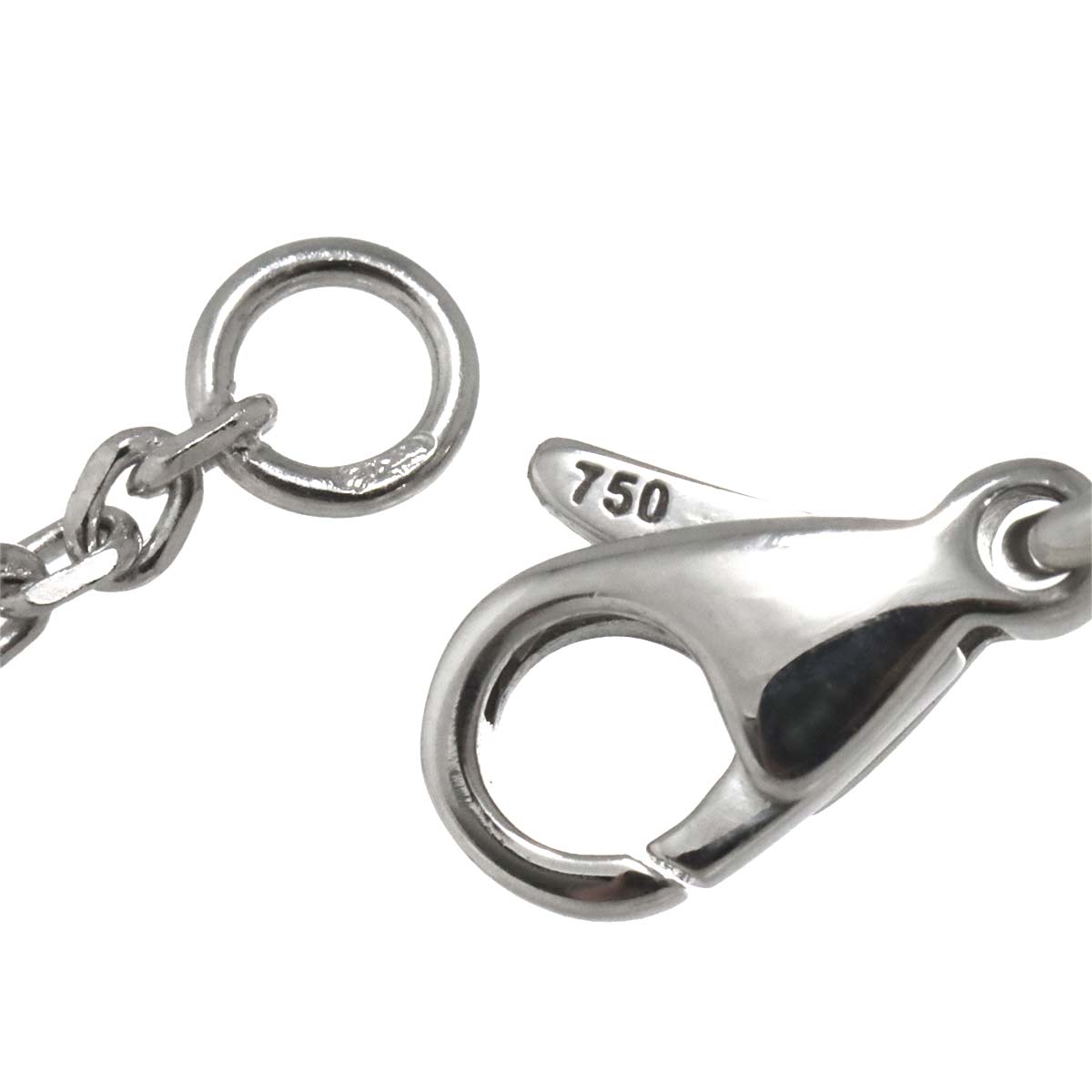 Comet Diamond Necklace LM 18K White Gold 750