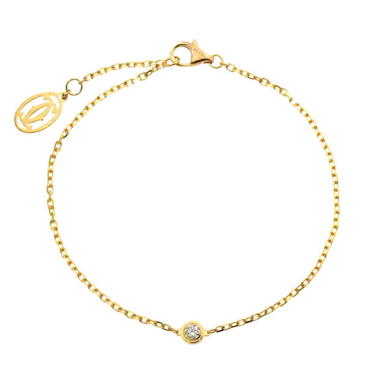 d Amour Diamond Bracelet SM 18K Yellow Gold 750