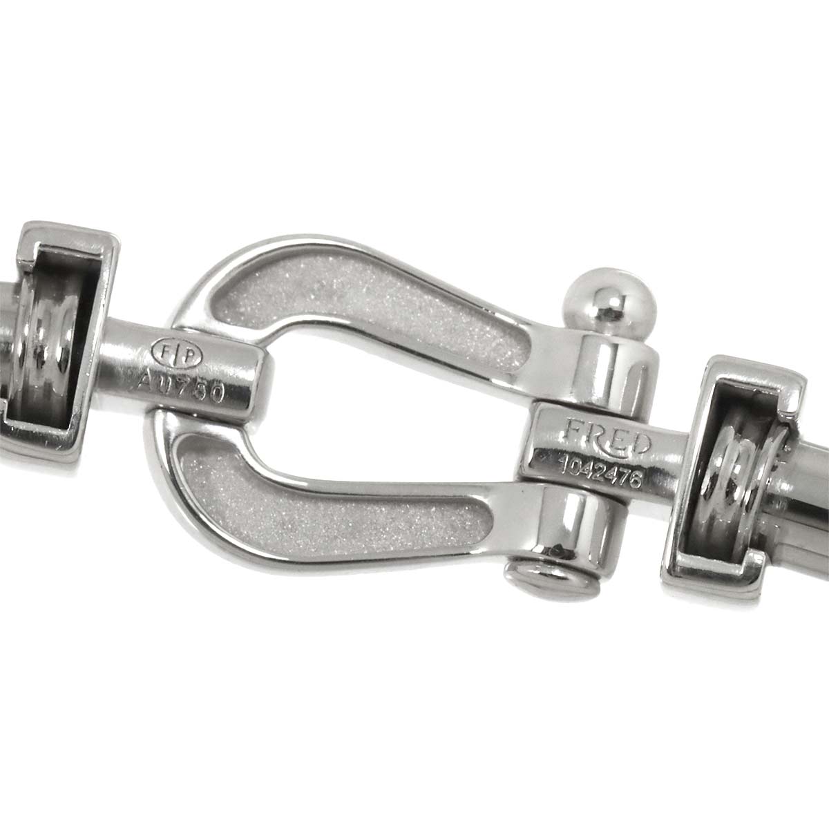 Force 10 Full Diamond Bracelet MM 18K WG 750 Steel size16