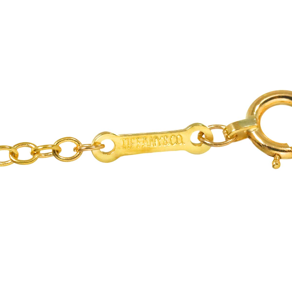 Open Heart Long Necklace 18K Yellow Gold 750