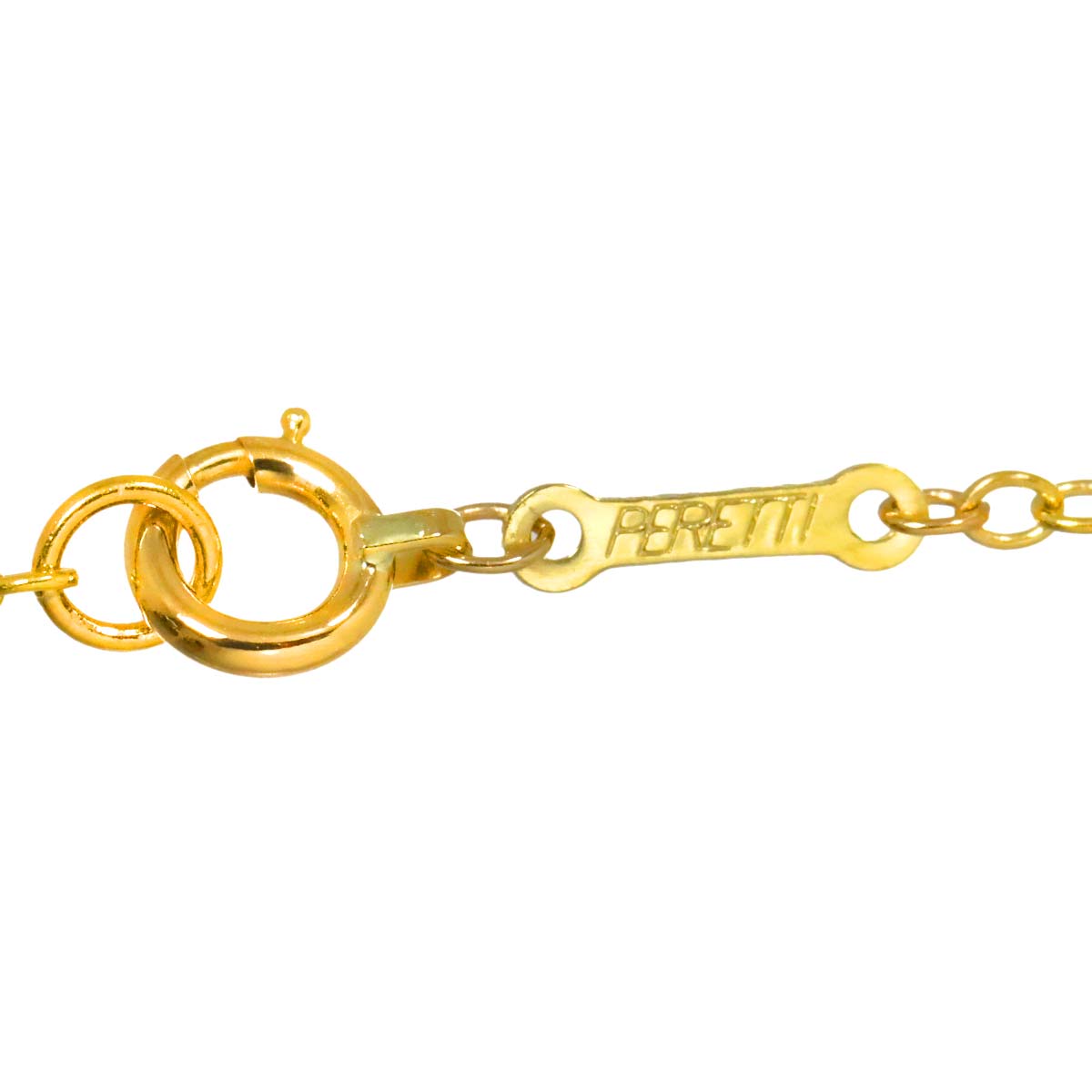 Open Heart Long Necklace 18K Yellow Gold 750