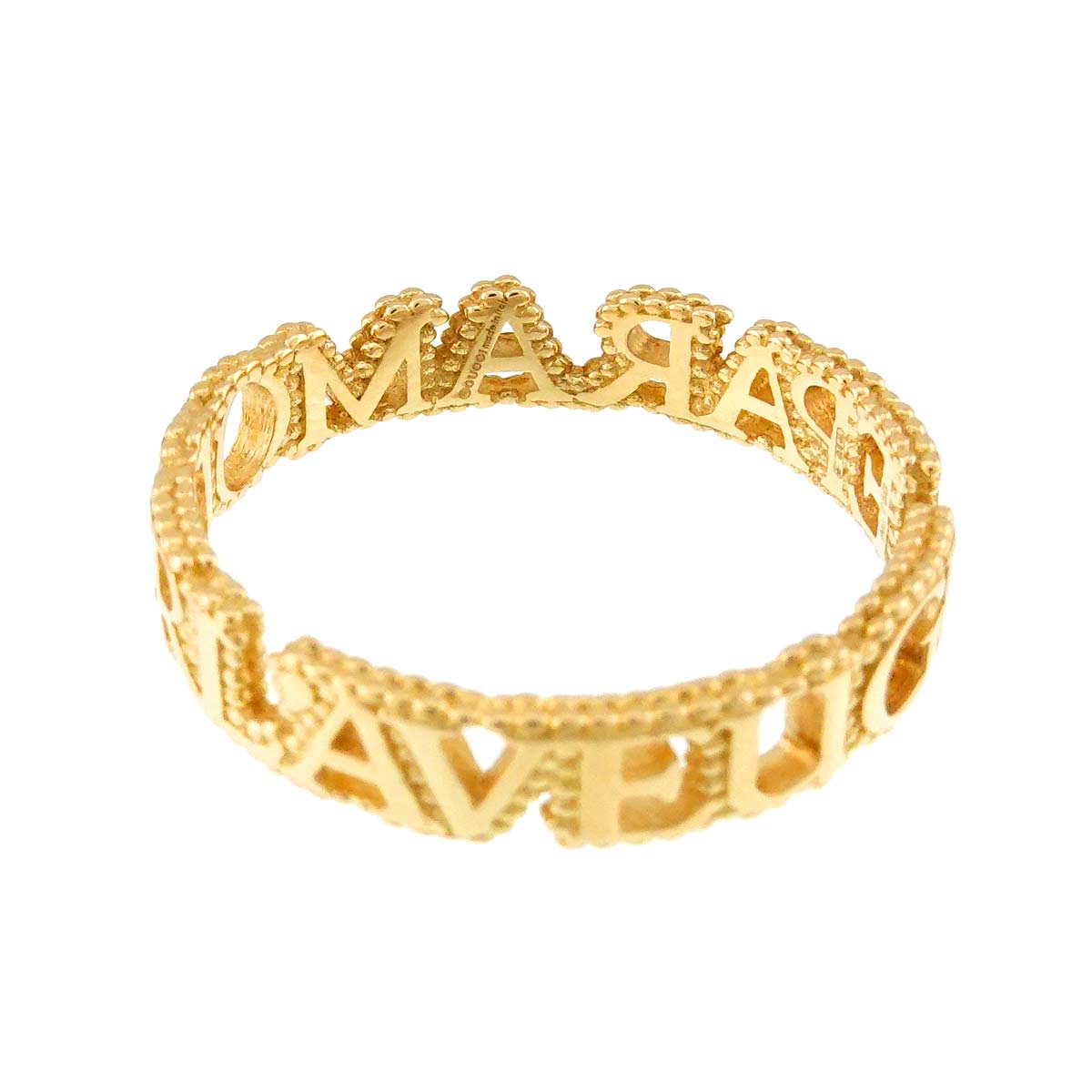 L AVEUGLE PAR AMOUR Ring 18K Yellow Gold 750 Size19 8.25(US)