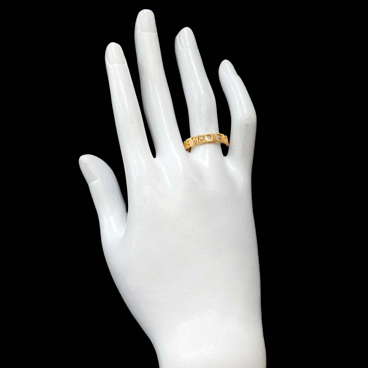 L AVEUGLE PAR AMOUR Ring 18K Yellow Gold 750 Size19 8.25(US)