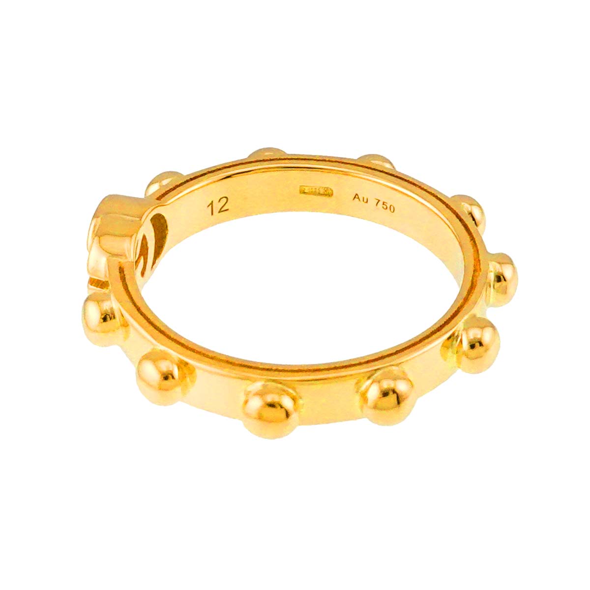 GG Running Ring 18K Yellow Gold 750 Size12 6(US)
