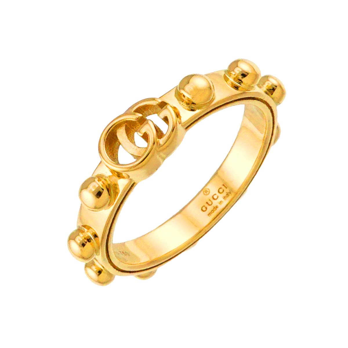GG Running Ring 18K Yellow Gold 750 Size12 6(US)