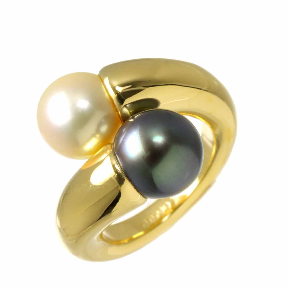 South Sea pearl Ring 18K Yellow Gold 750 size51 5.5-5.75(US)