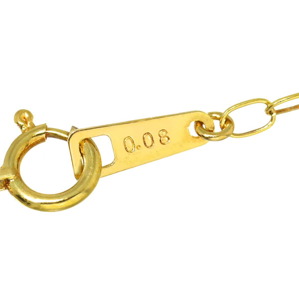 Akoya Pearl 6.6mm Diamond 0.08ct Necklace 18K YG 750