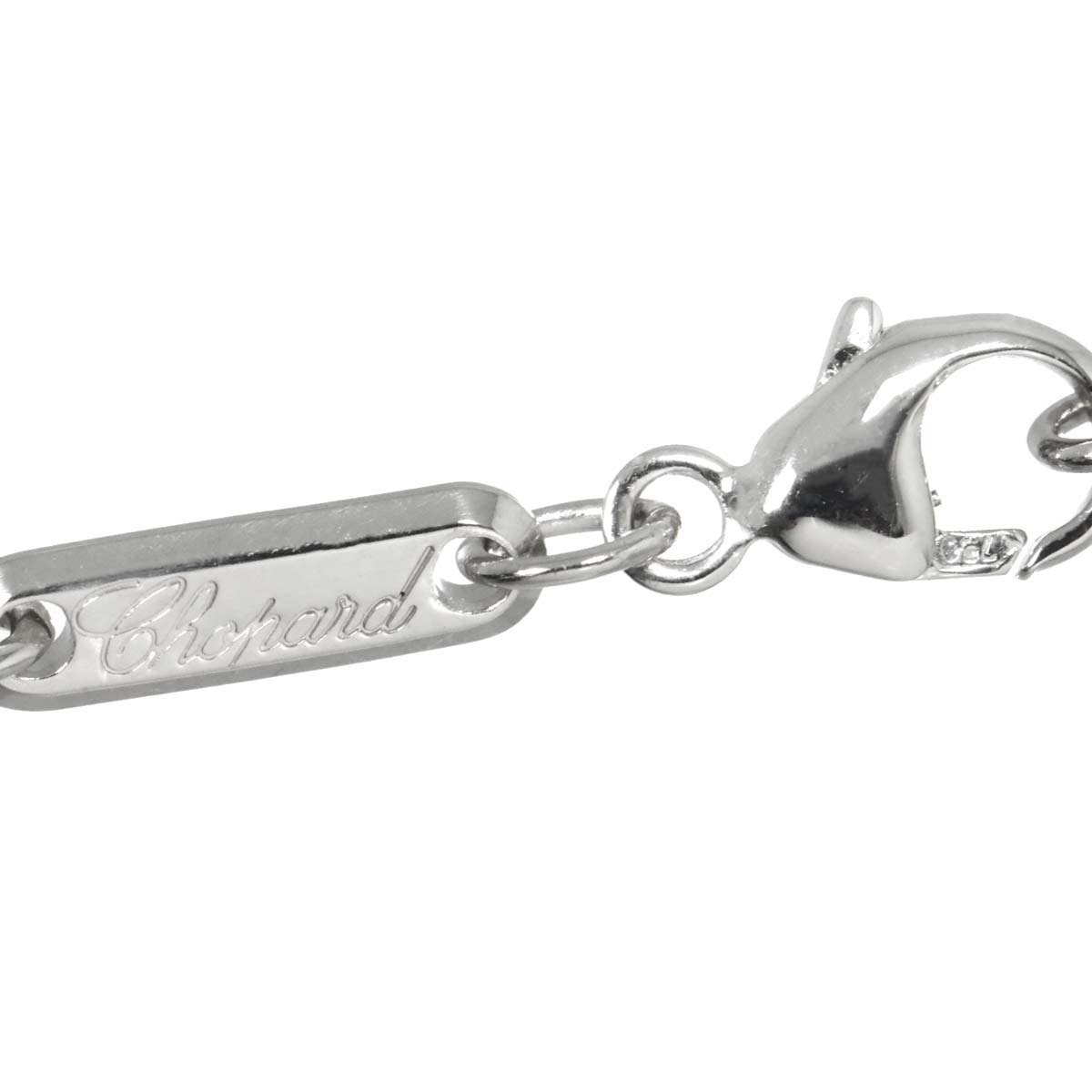 Happy Diamond Heart Necklace 18K White Gold 750