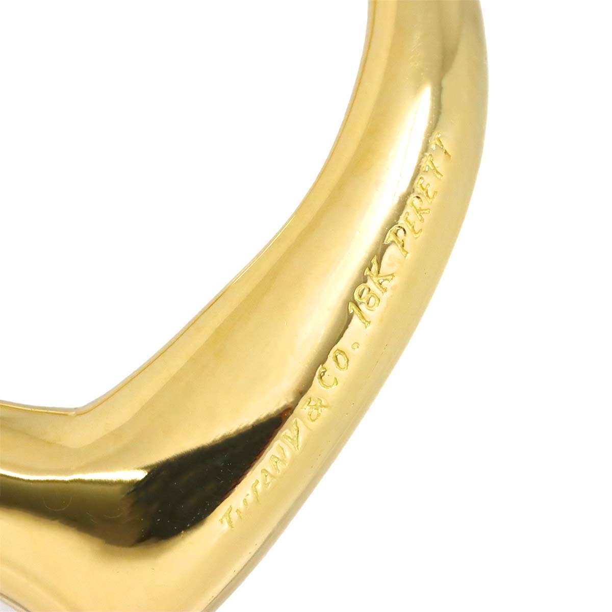 Open Heart Long Necklace 18K Yellow Gold 750