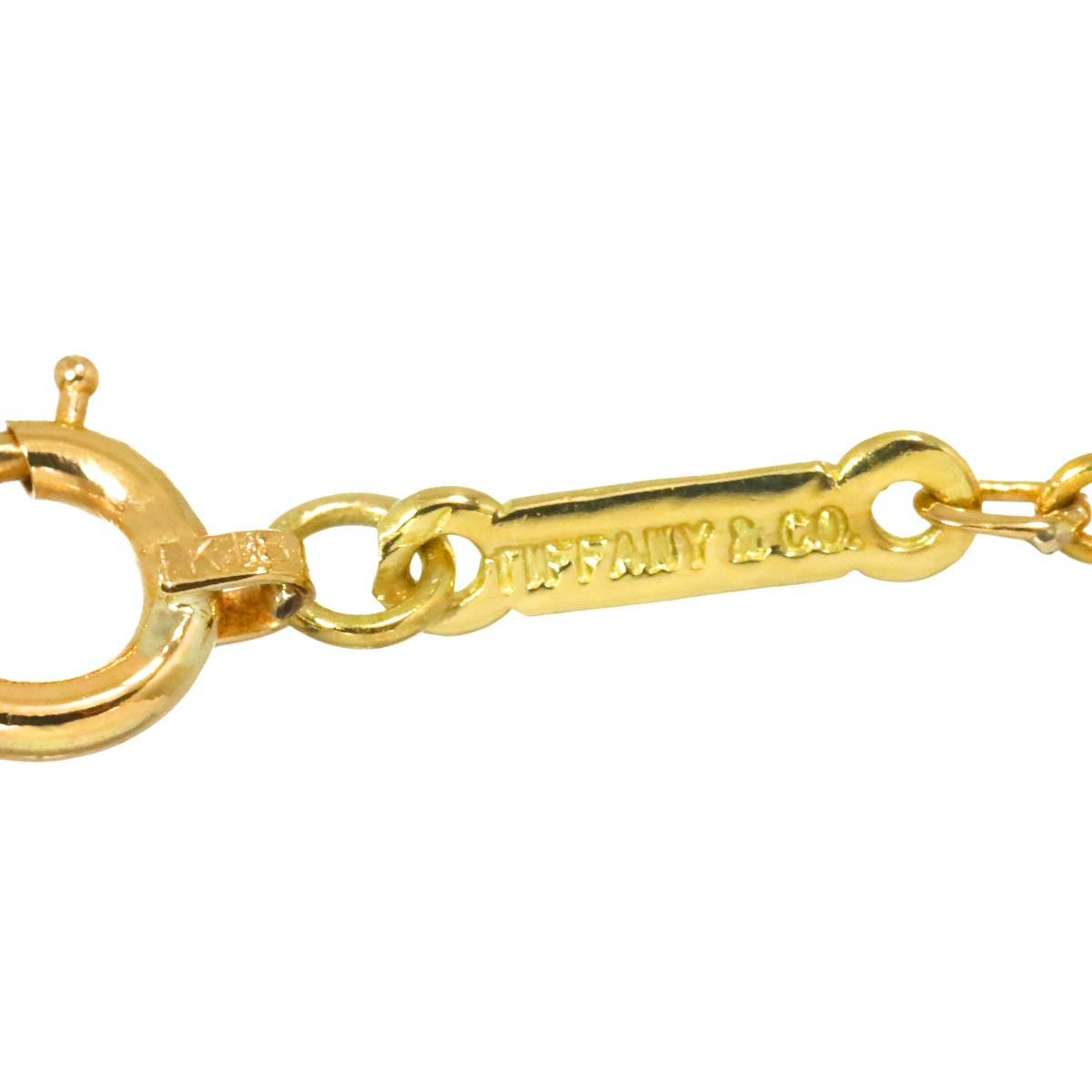 Open Heart Long Necklace 18K Yellow Gold 750