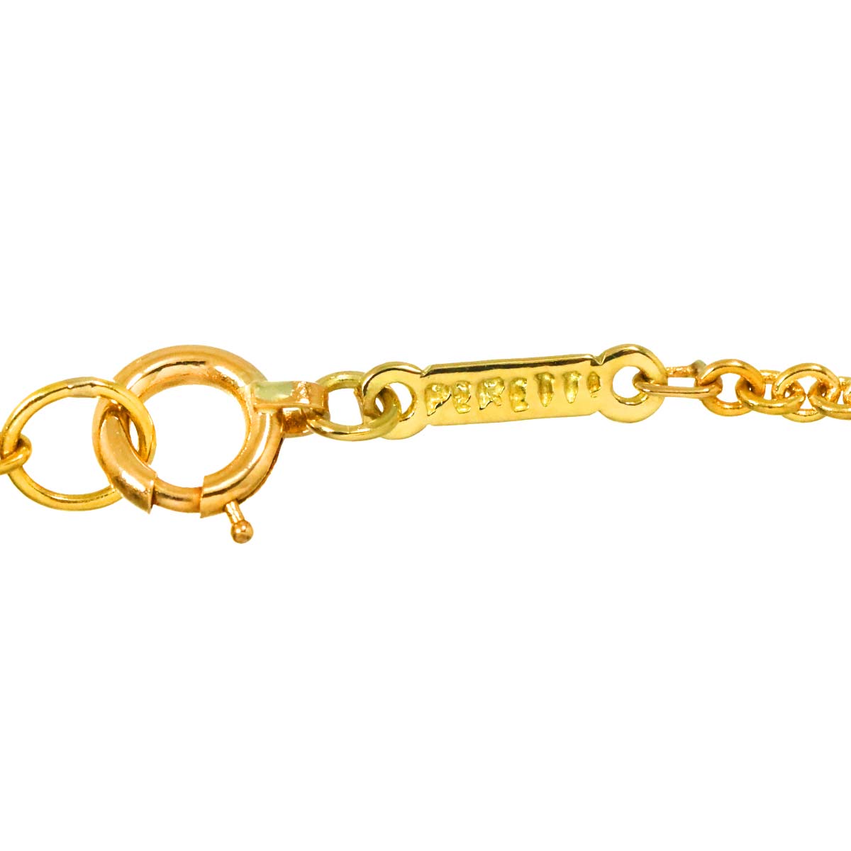 Open Heart Long Necklace 18K Yellow Gold 750