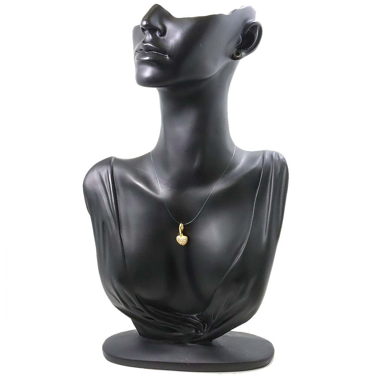 Heart Diamond Pendant Top 18K Yellow Gold 750