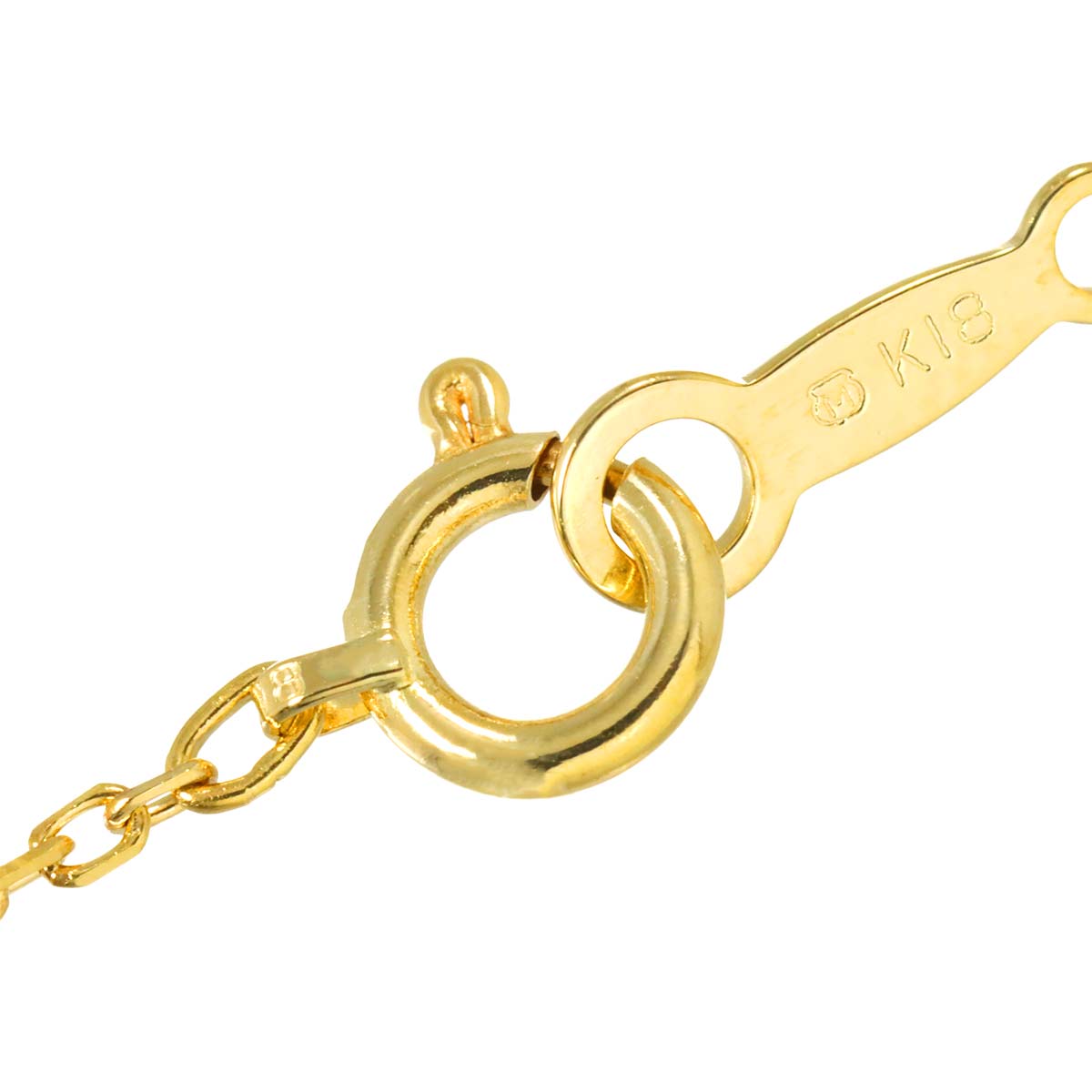 Akoya Pearl 7.3mm Diamond Necklace 18K Yellow Gold 750