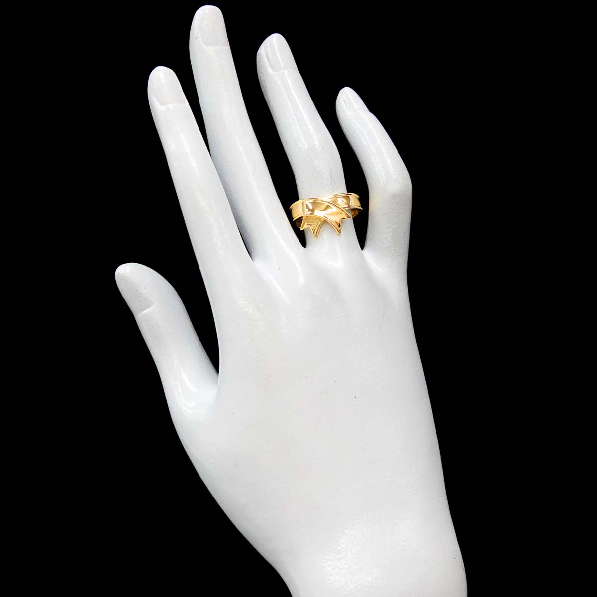 Ribbon Ring 18K Yellow Gold 750 size6.75(US)