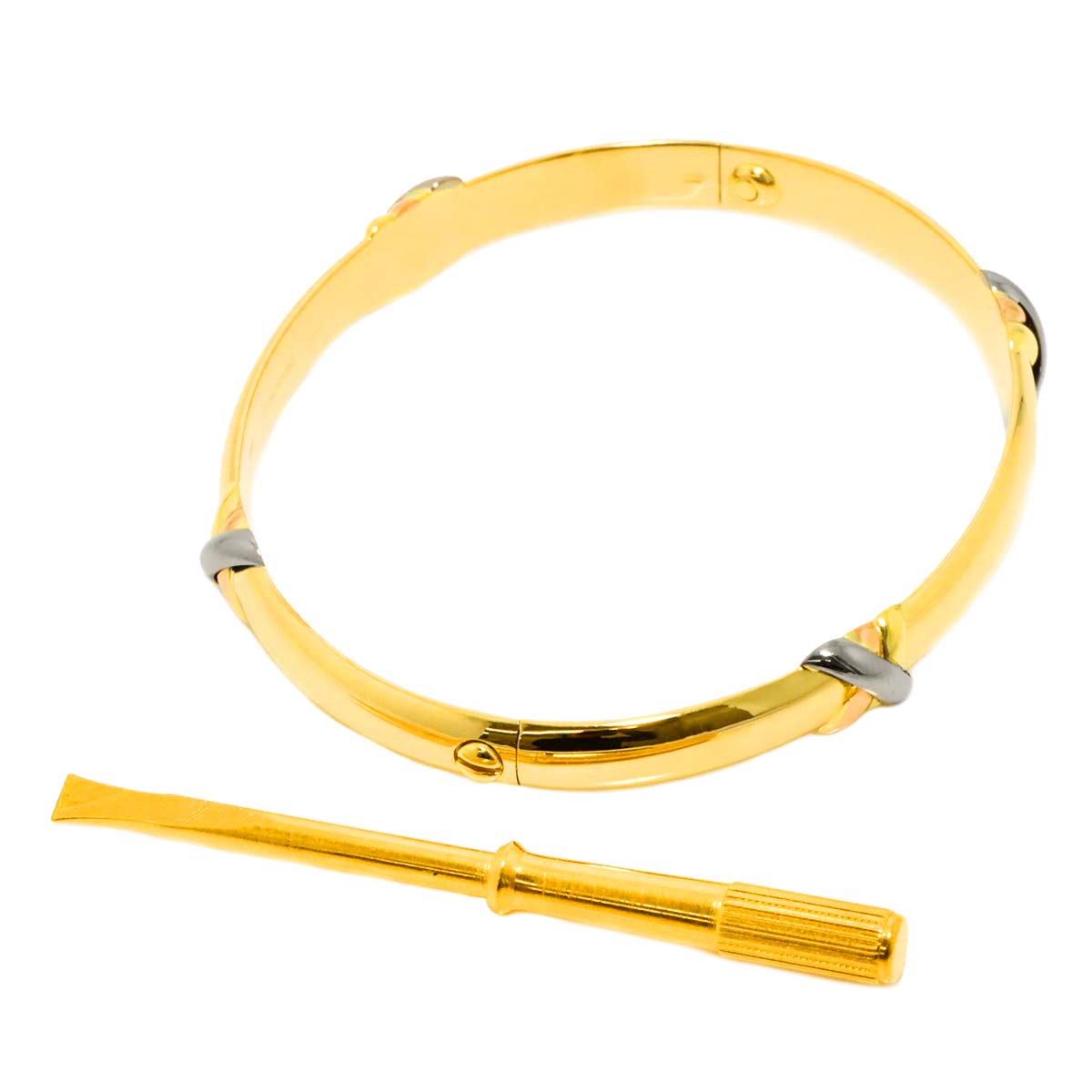 Bracelet 18K YG WG PG 750 Size17