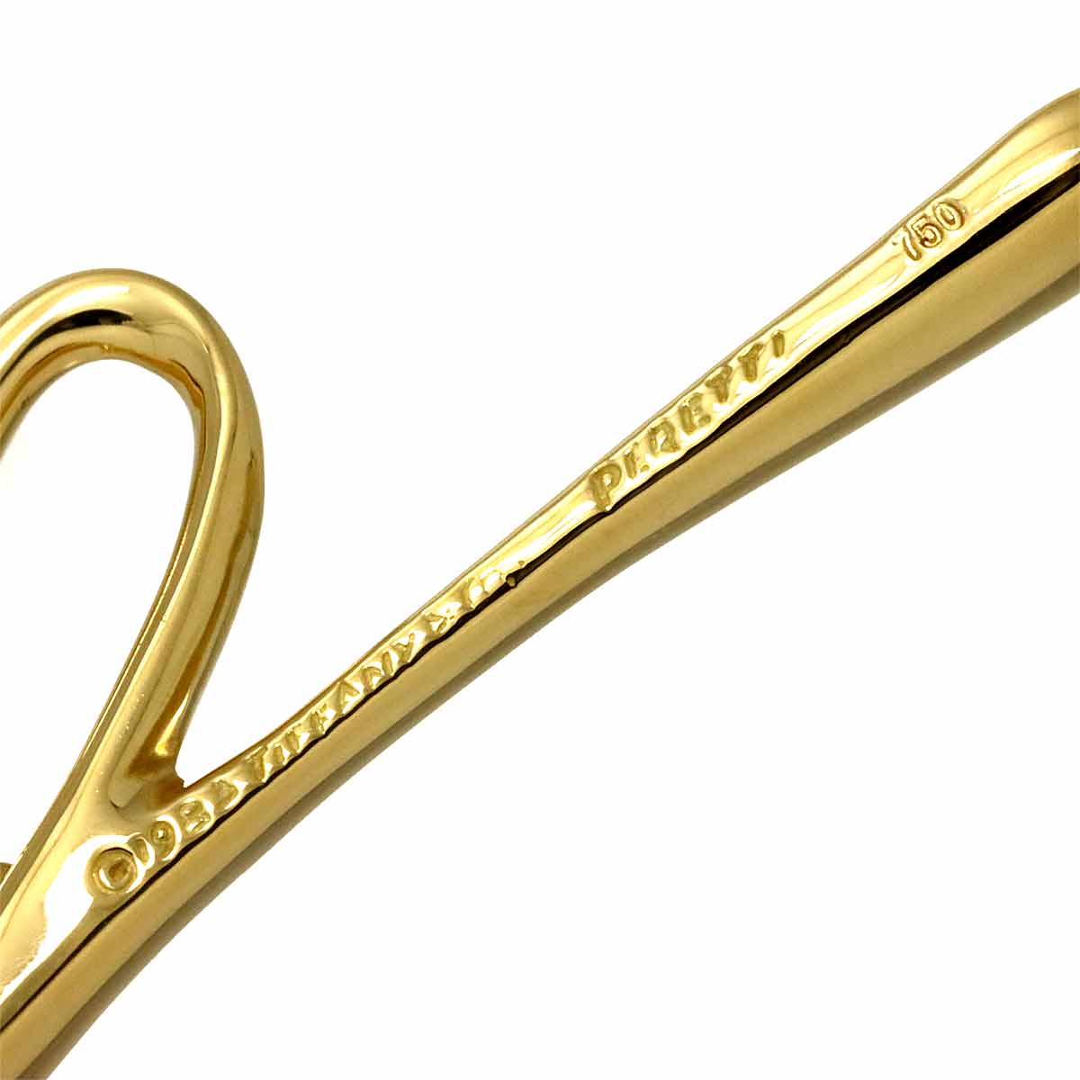 Letter K Long Necklace 18K Yellow Gold 750