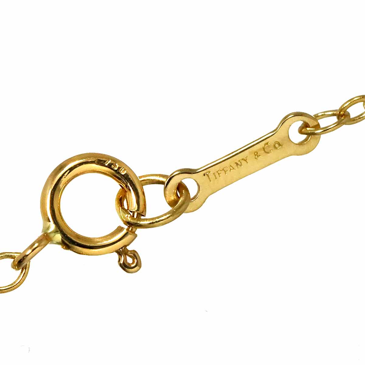 Letter K Long Necklace 18K Yellow Gold 750